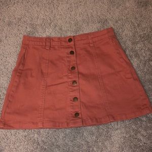 Forever 21 Pink Denim Mini Skirt